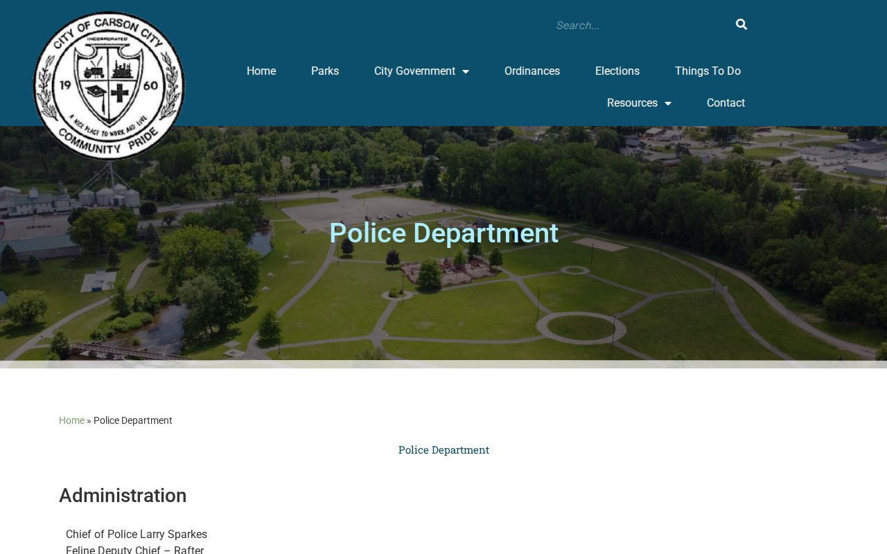 Carson City police criminal record check page in Montcalm County